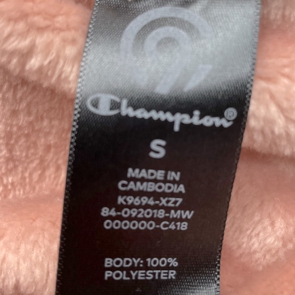 C9 Champion Luxe Fleece Mock Turtleneck Pullover Dusty Rose Pink Sz Small - Picture 6 of 6